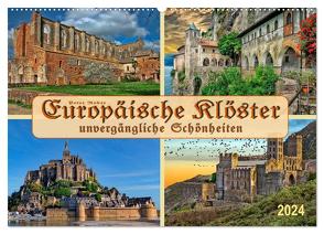 Europäische Klöster – unvergängliche Schönheiten (Wandkalender 2024 DIN A2 quer), CALVENDO Monatskalender von Roder,  Peter