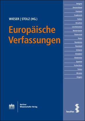 Europäische Verfassungen von Stolz,  Armin, Wieser,  Bernd