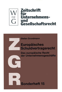 Europäisches Schuldvertragsrecht von Grundmann,  Stefan