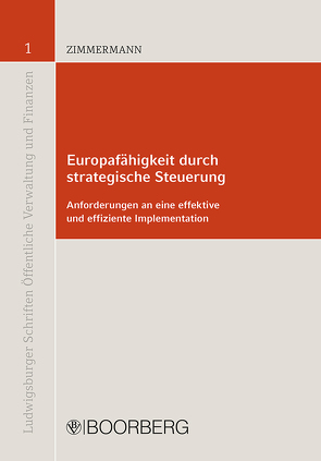 Europafähigkeit durch strategische Steuerung von Zimmermann,  Daniel