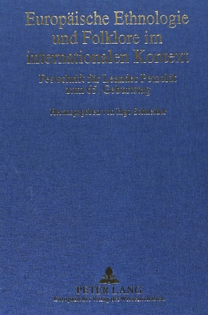 Europäische Ethnologie und Folklore im internationalen Kontext von Schneider,  Ingo