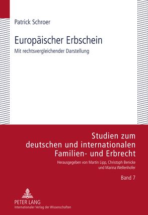 Europäischer Erbschein von Schroer,  Patrick