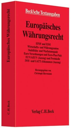 Europäisches Währungsrecht von Herrmann,  Christoph