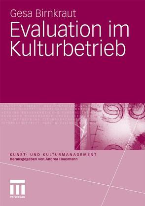 Evaluation im Kulturbetrieb von Birnkraut,  Gesa