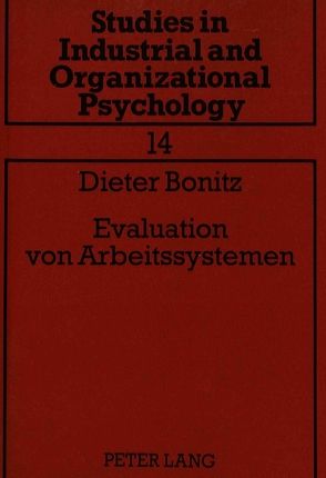 Evaluation von Arbeitssystemen von Bonitz,  Dieter