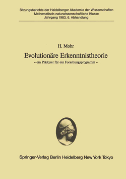 Evolutionäre Erkenntnistheorie von Mohr,  H.