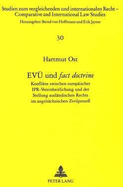 EVÜ und «fact doctrine» von Ost,  Hartmut