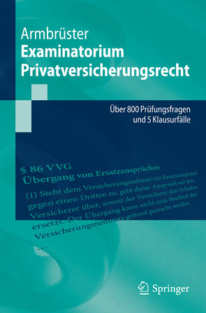 Examinatorium Privatversicherungsrecht von Armbrüster,  Christian