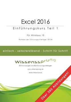 Excel 2016 – Einführungskurs Teil 1 von Kynast,  Peter