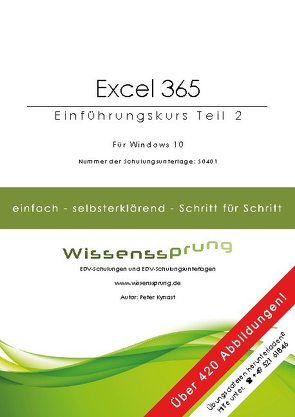 Excel 365 – Einführungskurs Teil 2 von Kynast,  Peter