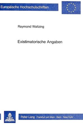 Existimatorische Angaben von Waltzing,  Raymond