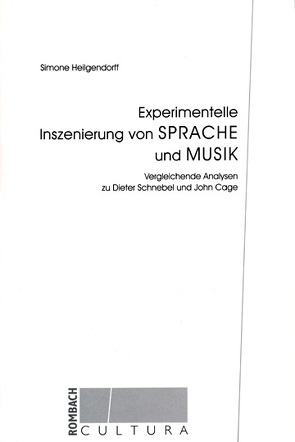 Experimentelle Inszenierung von Sprache und Musik von Heilgendorff,  Simone