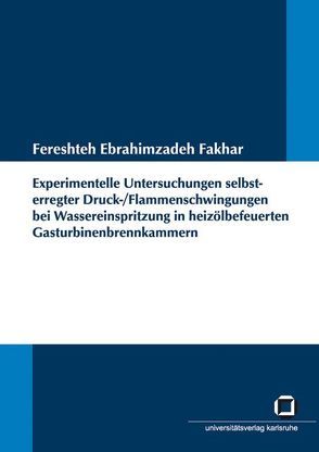 Experimentelle Untersuchungen selbsterregter Druck-/Flammenschwingungen bei Wassereinspritzung in heizölbefeuerten Gasturbinenbrennkammern von Ebrahimzadeh Fakhar,  Fereshteh