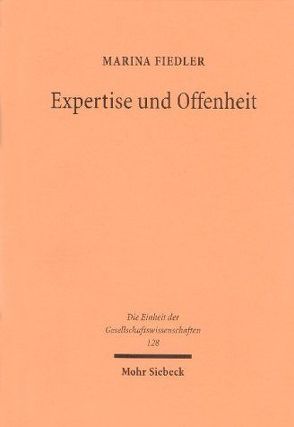 Expertise und Offenheit von Fiedler,  Marina