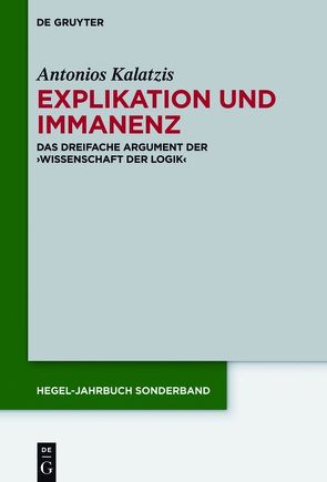 Explikation und Immanenz von Kalatzis,  Antonios