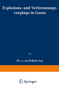 Explosions- und Verbrennungsvorgänge in Gasen von Jost,  Wilhelm
