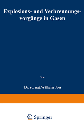 Explosions- und Verbrennungsvorgänge in Gasen von Jost,  Wilhelm