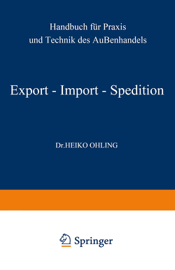 Export — Import — Spedition von Ohling,  Heiko