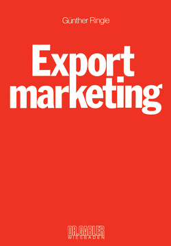 Exportmarketing von Ringle,  Günther