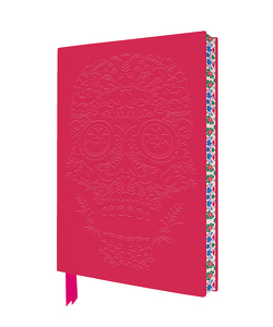 Exquisit Premium Notizbuch DIN A5: Floral bemalter Sugar Skull