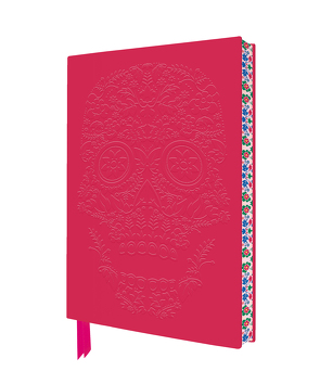 Exquisit Premium Notizbuch DIN A5: Floral bemalter Sugar Skull