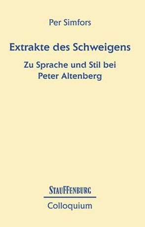 Extrakte des Schweigens von Simfors,  Per