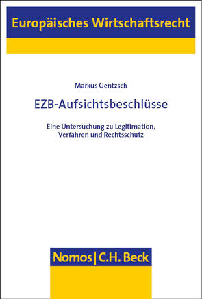 EZB-Aufsichtsbeschlüsse von Gentzsch,  Markus