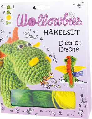 Fabelhafte Wollowbies Häkelset Dietrich Drache von Ganseforth,  Jana