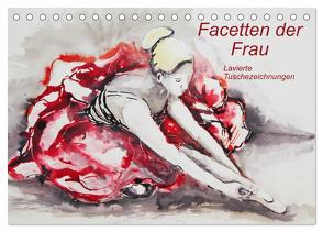 Facetten der Frau – Lavierte Tuschezeichnungen (Tischkalender 2024 DIN A5 quer), CALVENDO Monatskalender von Harmgart,  Sigrid