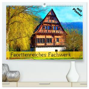 Facettenreiches Fachwerk (hochwertiger Premium Wandkalender 2024 DIN A2 quer), Kunstdruck in Hochglanz von Plastron Pictures,  Lost