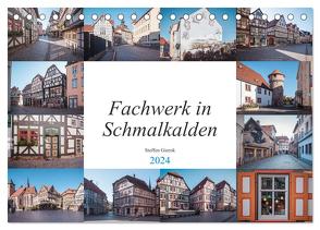 Fachwerk in Schmalkalden (Tischkalender 2024 DIN A5 quer), CALVENDO Monatskalender