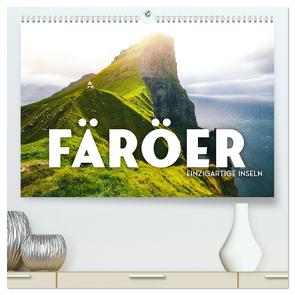 Färöer – Einzigartige Inseln (hochwertiger Premium Wandkalender 2024 DIN A2 quer), Kunstdruck in Hochglanz von SF,  SF