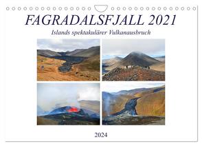 FAGRADALSFJALL 2021, Islands spektakulärer Vulkanausbruch (Wandkalender 2024 DIN A4 quer), CALVENDO Monatskalender von Senff,  Ulrich