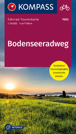 KOMPASS Fahrrad-Tourenkarte Bodenseeradweg 1:50.000 von KOMPASS-Karten GmbH