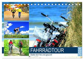 Fahrradtour. Radle dich frei und gesund! (Tischkalender 2024 DIN A5 quer), CALVENDO Monatskalender von Hurley,  Rose