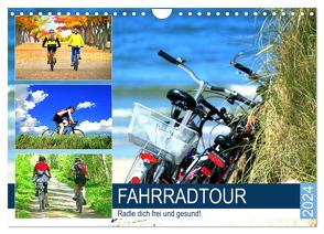 Fahrradtour. Radle dich frei und gesund! (Wandkalender 2024 DIN A4 quer), CALVENDO Monatskalender von Hurley,  Rose