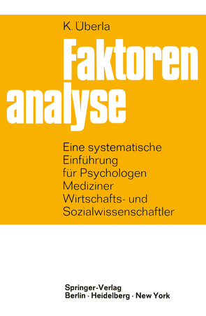 Faktorenanalyse von Überla,  K.