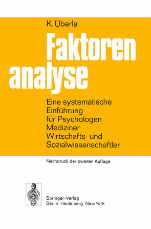 Faktorenanalyse von Überla,  K.