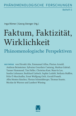 Faktum, Faktizität, Wirklichkeit von Römer,  Inga, Stenger,  Georg