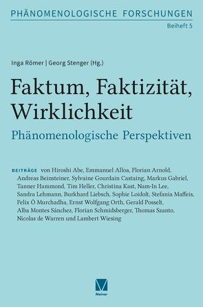 Faktum, Faktizität, Wirklichkeit von Römer,  Inga, Stenger,  Georg