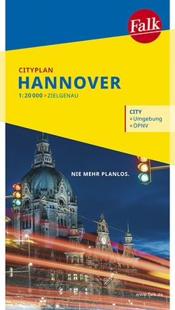 Falk Cityplan Hannover 1:20.000