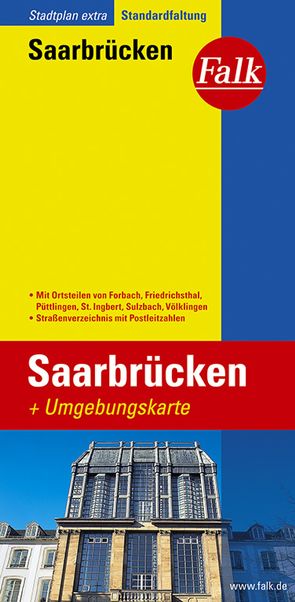 Falk Stadtplan Extra Saarbrücken 1:20.000