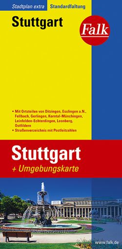 Falk Stadtplan Extra Stuttgart 1:20.000