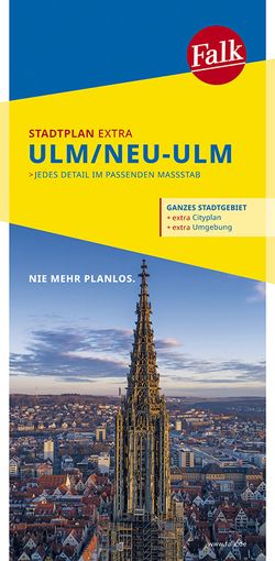 Falk Stadtplan Extra Ulm, Neu-Ulm 1:20.000