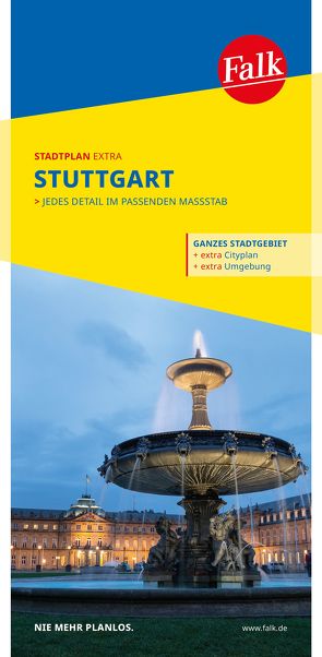 Falk Stadtplan Extra Stuttgart 1:20.000