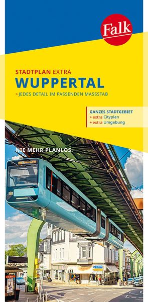 Falk Stadtplan Extra Wuppertal 1:20.000