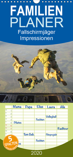 Fallschirmjäger. Impressionen von Mensch und Material – Familienplaner hoch (Wandkalender 2020 , 21 cm x 45 cm, hoch) von Lehmann (Hrsg.),  Steffani