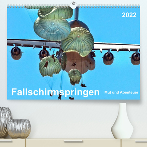 Fallschirmspringen – Mut und Abenteuer (Premium, hochwertiger DIN A2 Wandkalender 2022, Kunstdruck in Hochglanz) von Roder,  Peter