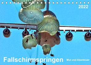 Fallschirmspringen – Mut und Abenteuer (Tischkalender 2022 DIN A5 quer) von Roder,  Peter