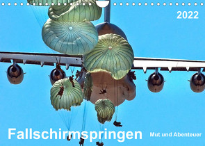 Fallschirmspringen – Mut und Abenteuer (Wandkalender 2022 DIN A4 quer) von Roder,  Peter